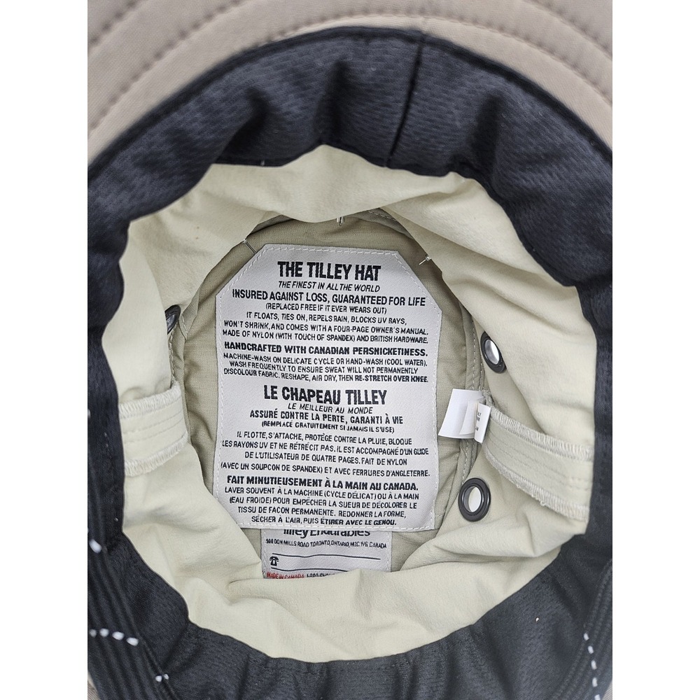 The Tilley Ladies Endurable Bucket Hat Size 7.25 (22.75") Khaki - Embellished - Picture 9 of 16